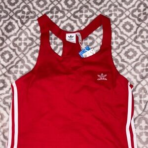 Adidas Red Tank Racer Back Dress